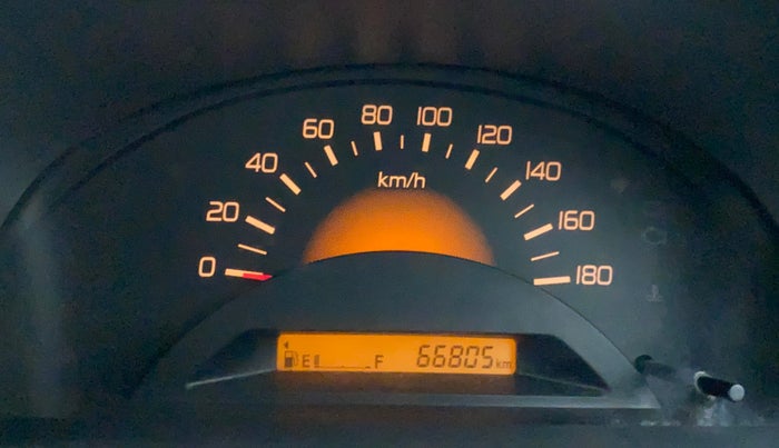 2011 Maruti Wagon R 1.0 LXI, Petrol, Manual, 66,805 km, Odometer Image
