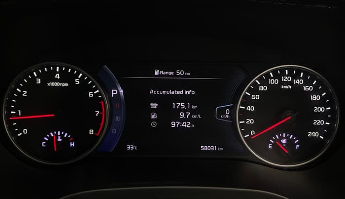 2021 KIA SELTOS X LINE 1.4 PETROL DCT, Petrol, Automatic, 58,027 km, Odometer Image