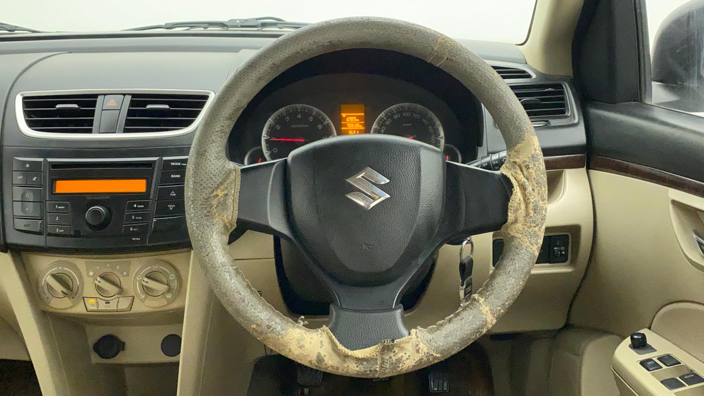 2012 Maruti Swift Dzire VXI, Petrol, Manual, 70,739 km, Steering Wheel Close Up