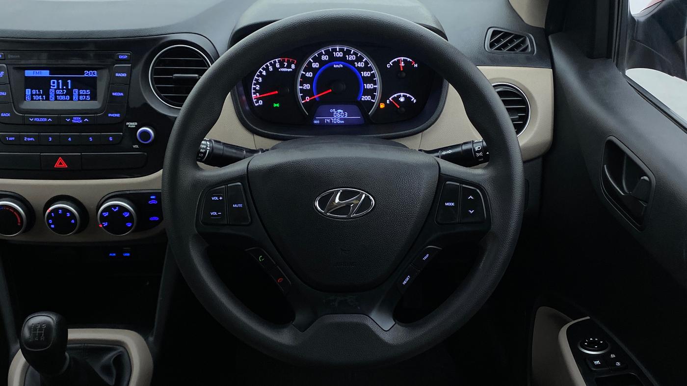 2019 Hyundai Grand i10 MAGNA 1.2 KAPPA VTVT, Petrol, Manual, 14,740 km, Steering Wheel Close Up