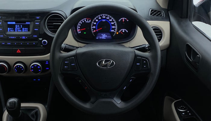 2019 Hyundai Grand i10 MAGNA 1.2 KAPPA VTVT, Petrol, Manual, 14,740 km, Steering Wheel Close Up