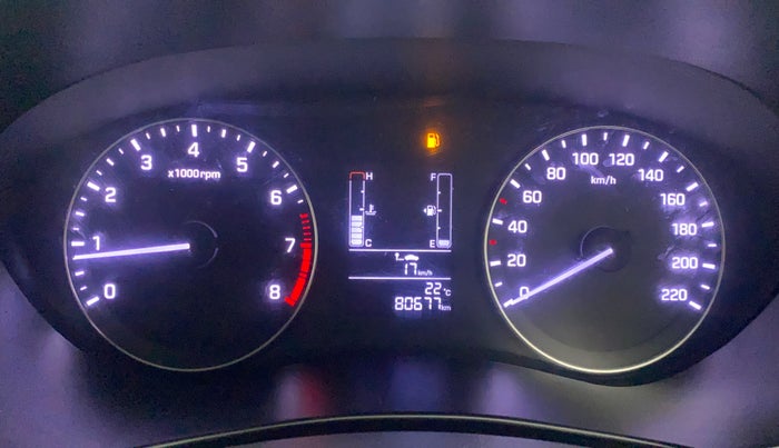 2017 Hyundai Elite i20 ASTA 1.2, Petrol, Manual, 80,632 km, Odometer Image