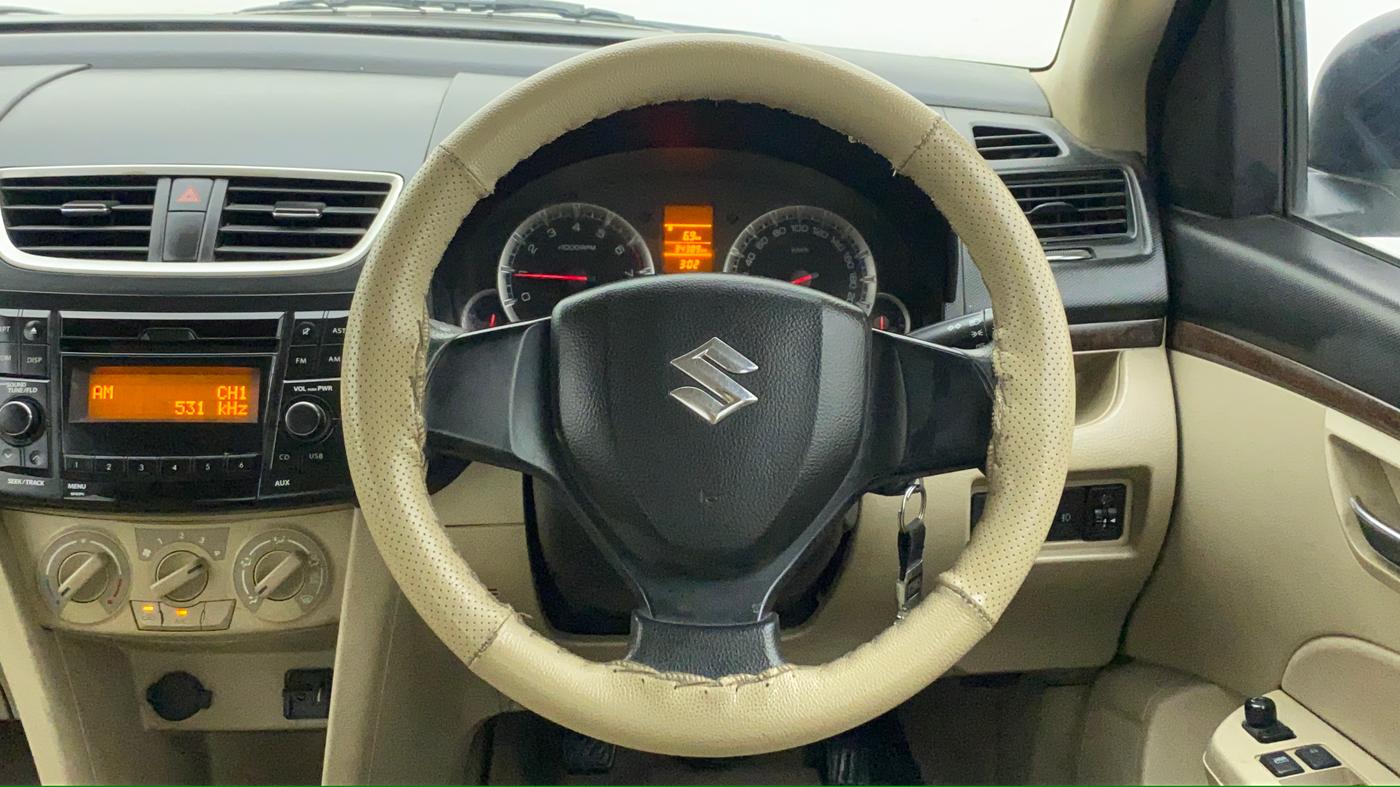 2015 Maruti Swift Dzire VXI, Petrol, Manual, 34,387 km, Steering Wheel Close Up