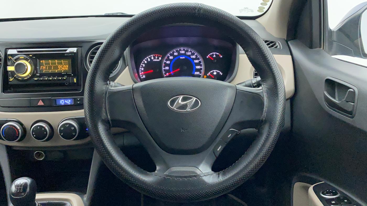 2013 Hyundai Grand i10 MAGNA 1.2 KAPPA VTVT, Petrol, Manual, 61,296 km, Steering Wheel Close Up