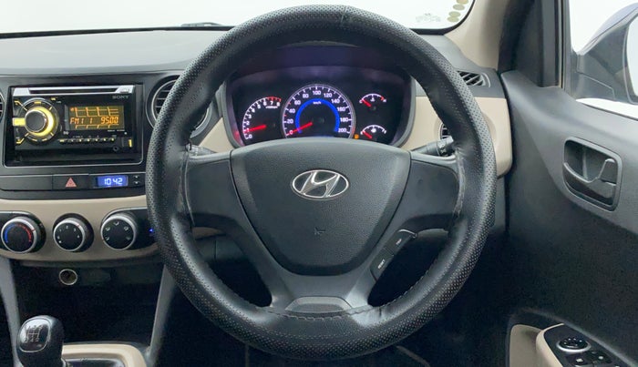 2013 Hyundai Grand i10 MAGNA 1.2 KAPPA VTVT, Petrol, Manual, 61,296 km, Steering Wheel Close Up