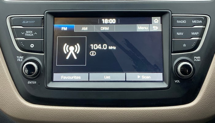 2018 Hyundai Elite i20 ASTA 1.2, Petrol, Manual, 30,264 km, Infotainment System