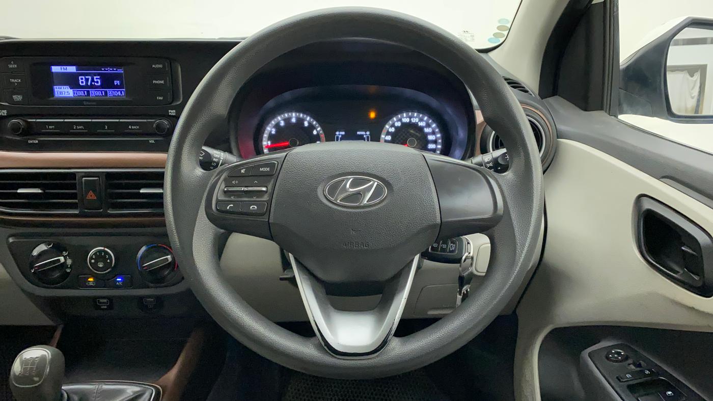 2021 Hyundai AURA S 1.2 CNG, CNG, Manual, 47,673 km, Steering Wheel Close Up