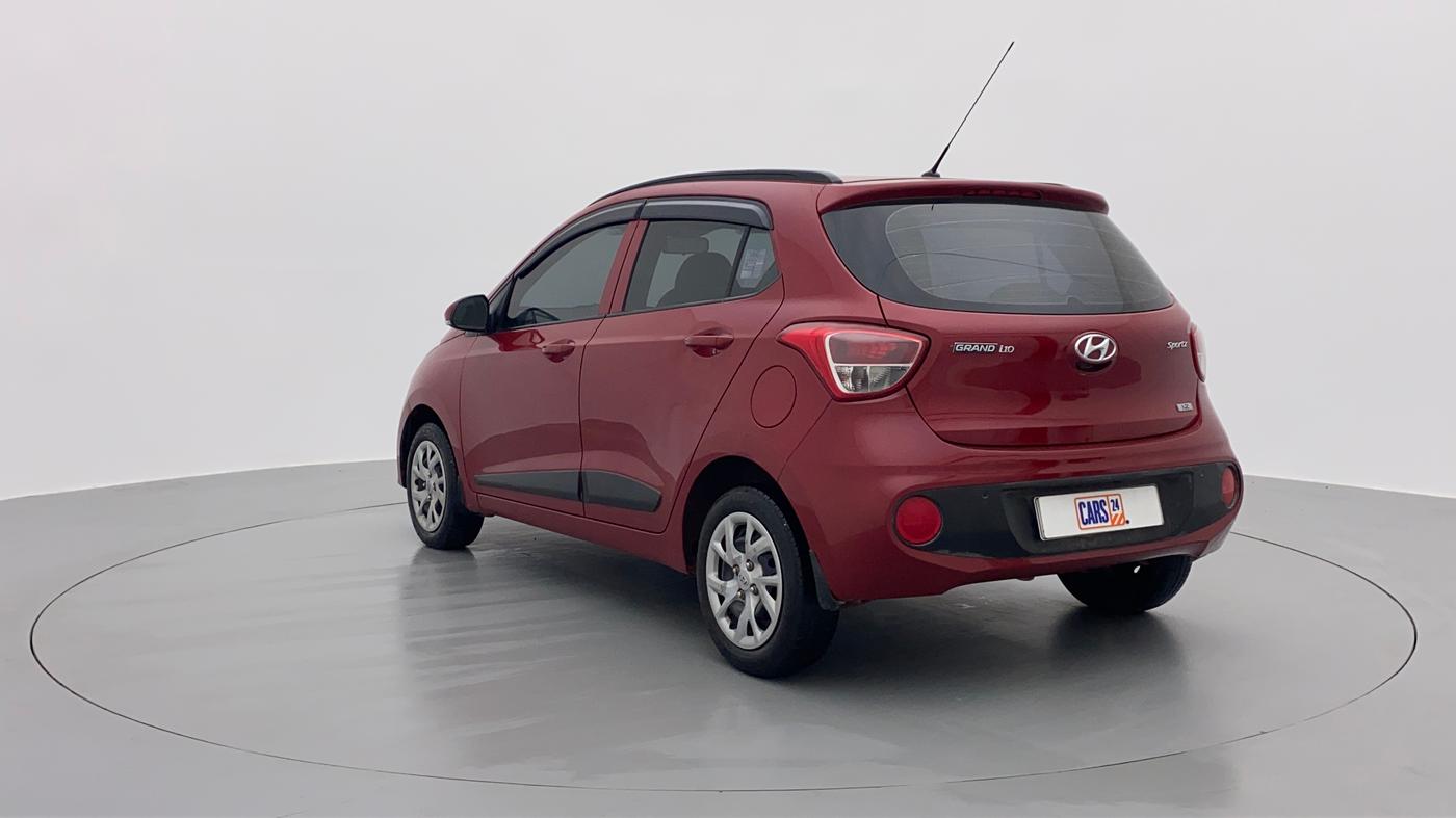 2017 Hyundai Grand i10 SPORTZ O 1.2, Petrol, Manual, 50,336 km, Left Back Diagonal