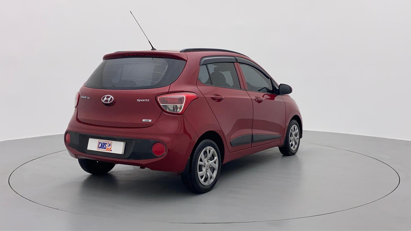 2017 Hyundai Grand i10 SPORTZ O 1.2, Petrol, Manual, 50,336 km, Right Back Diagonal