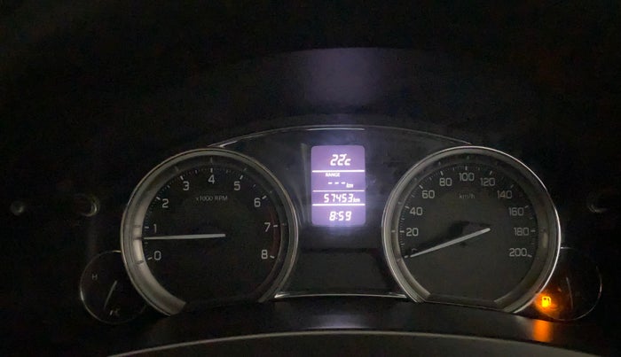 2017 Maruti Ciaz ZETA 1.4  MT PETROL, Petrol, Manual, 57,505 km, Odometer Image