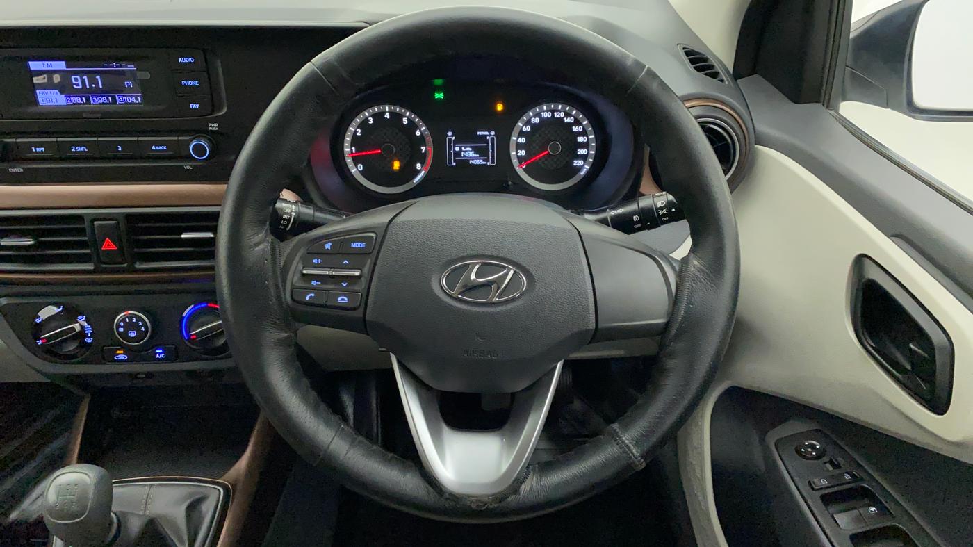 2021 Hyundai AURA S 1.2 CNG, CNG, Manual, 14,521 km, Steering Wheel Close Up