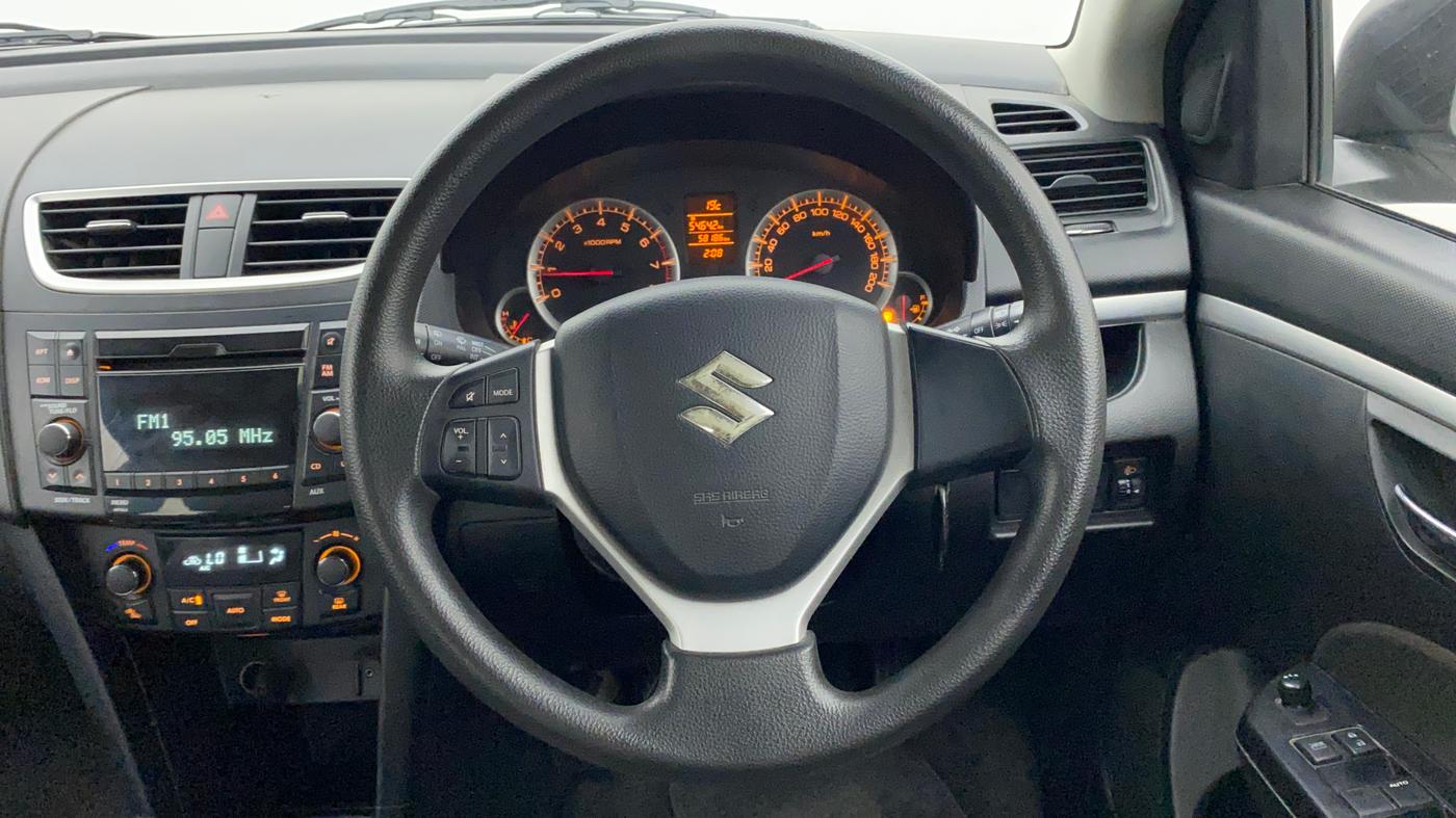2014 Maruti Swift ZXI, Petrol, Manual, 58,186 km, Steering Wheel Close Up
