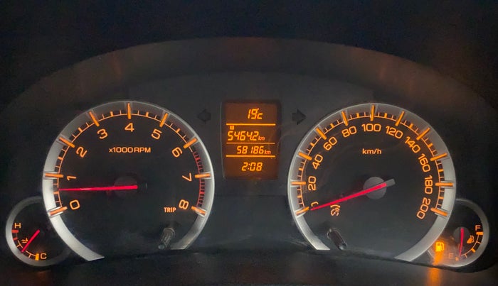 2014 Maruti Swift ZXI, Petrol, Manual, 58,186 km, Odometer Image