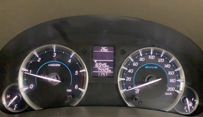 2016 Maruti Ertiga ZDI + SHVS, Diesel, Manual, 74,429 km, Odometer Image