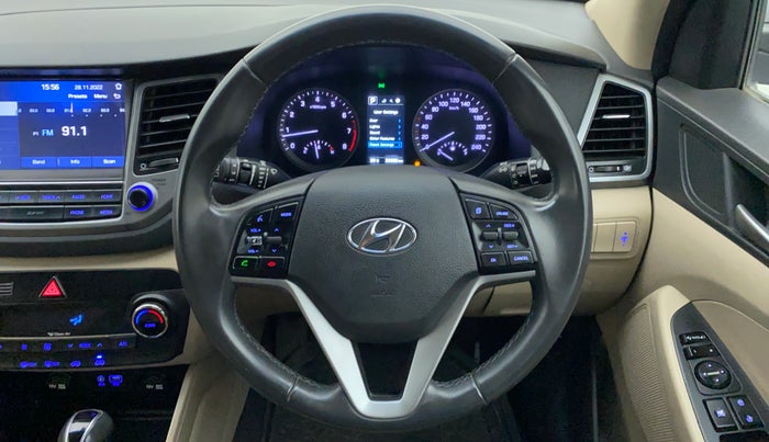 2018 Hyundai Tucson 2WD AT GLS PETROL, Petrol, Automatic, 33,362 km, Steering Wheel Close Up