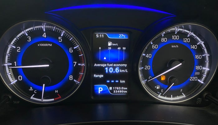 2021 Maruti Baleno ZETA CVT PETROL 1.2, Petrol, Automatic, 33,479 km, Odometer Image