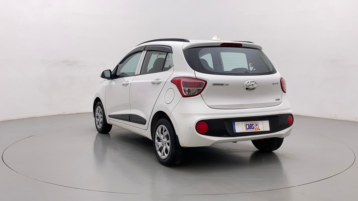 2017 Hyundai Grand i10 SPORTZ (O) 1.2 KAPPA VTVT, Petrol, Manual, 33,854 km, Left Back Diagonal