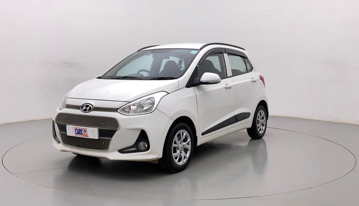 2017 Hyundai Grand i10 SPORTZ (O) 1.2 KAPPA VTVT, Petrol, Manual, 33,854 km, Left Front Diagonal