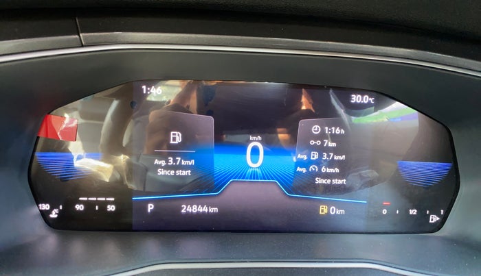 2022 Volkswagen TAIGUN TOPLINE 1.0 TSI AT, Petrol, Automatic, 24,835 km, Odometer Image