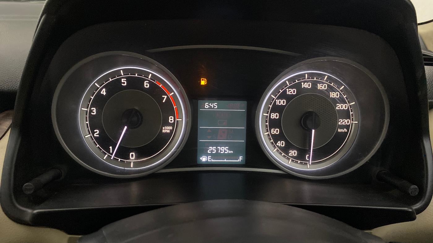2017 Maruti Dzire VXI, Petrol, Manual, 25,757 km, Odometer Image