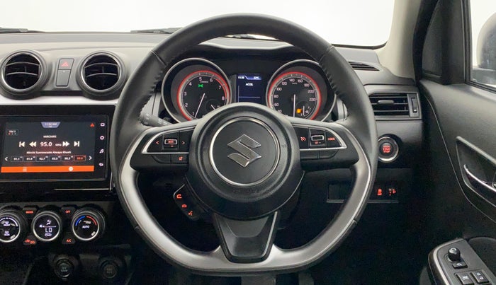 2022 Maruti Swift ZXI PLUS AMT DUAL TONE, Petrol, Automatic, 2,859 km, Steering Wheel Close Up