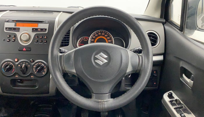 2011 Maruti Wagon R 1.0 VXI, Petrol, Manual, 79,659 km, Steering Wheel Close Up