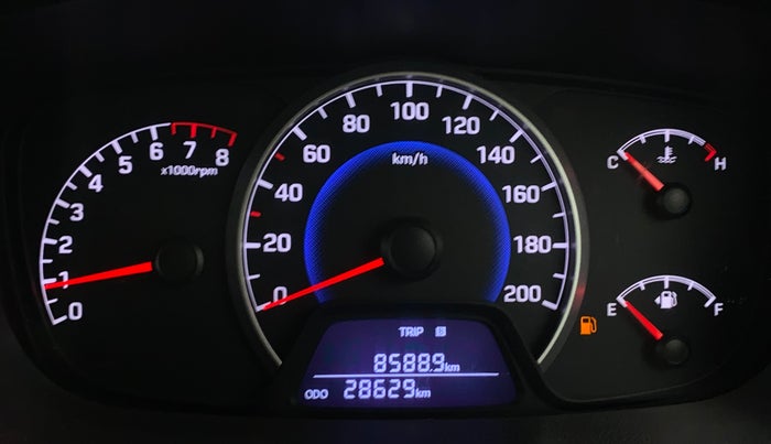 2017 Hyundai Grand i10 SPORTZ (O) 1.2 KAPPA VTVT, Petrol, Manual, 28,618 km, Odometer Image