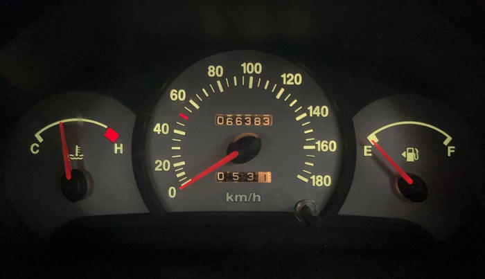 2013 Hyundai Santro Xing GL PLUS, Petrol, Manual, 66,330 km, Odometer Image