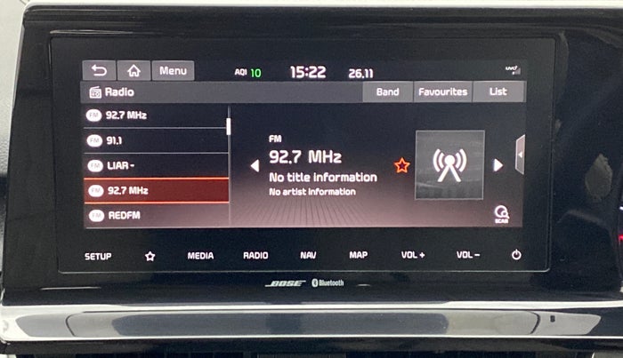 2020 KIA SELTOS HTX+ AT 1.5 DIESEL, Diesel, Automatic, 59,609 km, Infotainment System