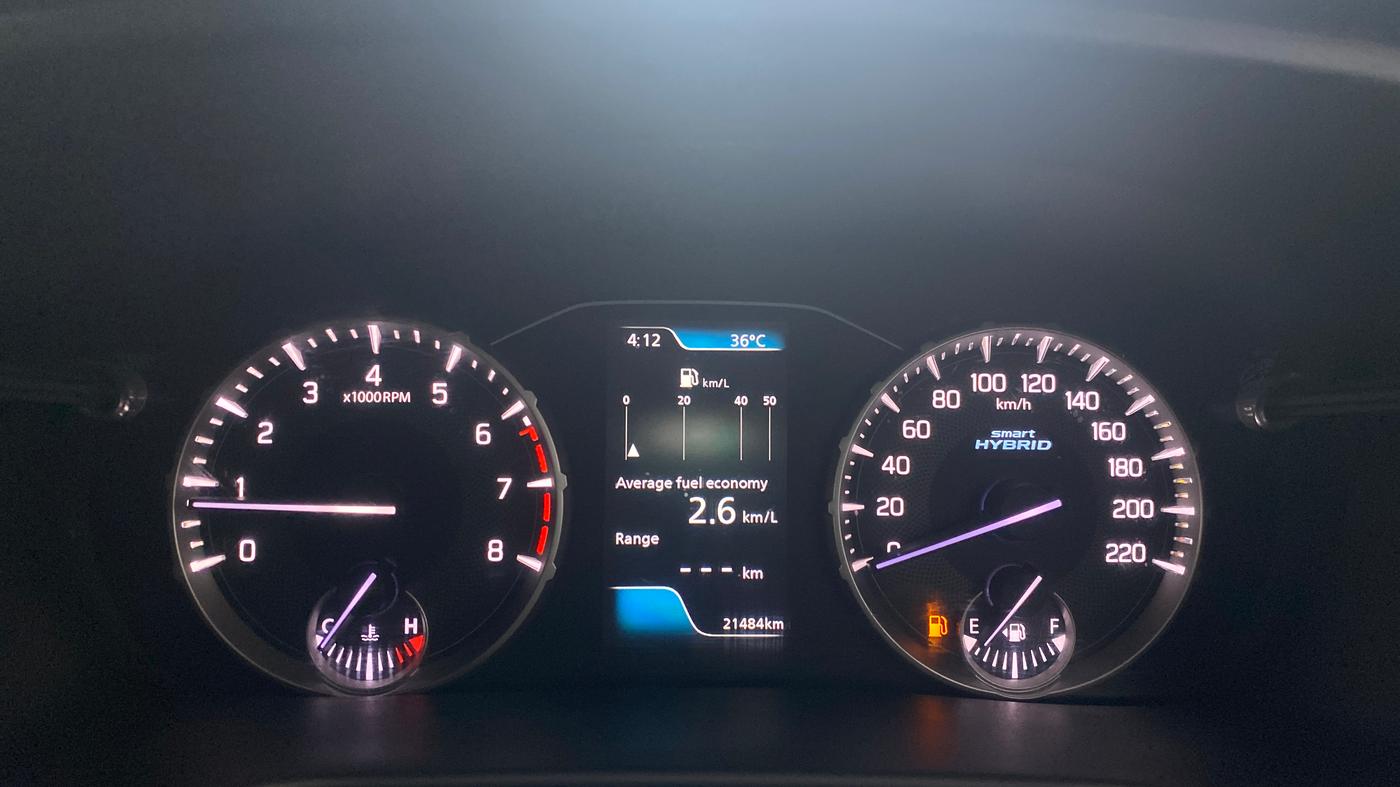 2022 Maruti BREZZA ZXI + SMART HYBRID, Petrol, Manual, 21,484 km, Odometer Image