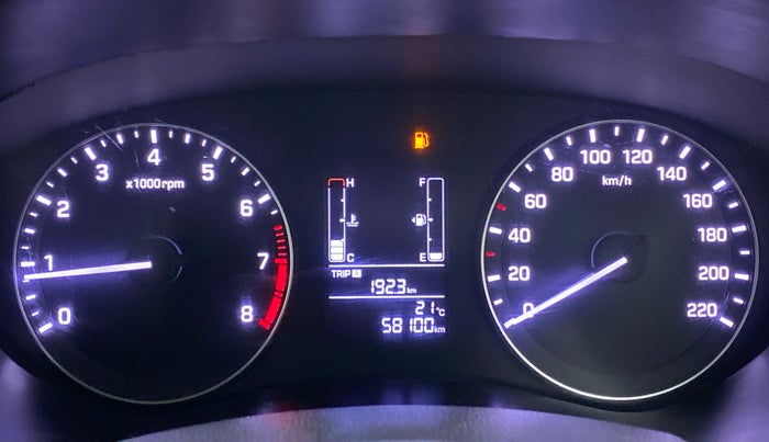 2017 Hyundai Elite i20 SPORTZ 1.2, Petrol, Manual, 58,213 km, Odometer Image