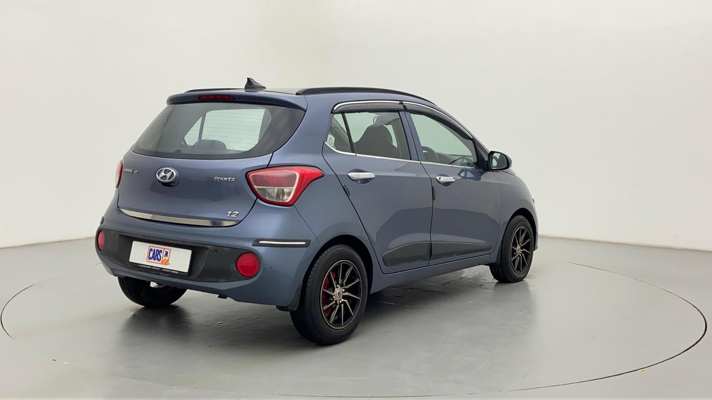 2017 Hyundai Grand i10 SPORTZ O 1.2, Petrol, Manual, 44,688 km, Right Back Diagonal