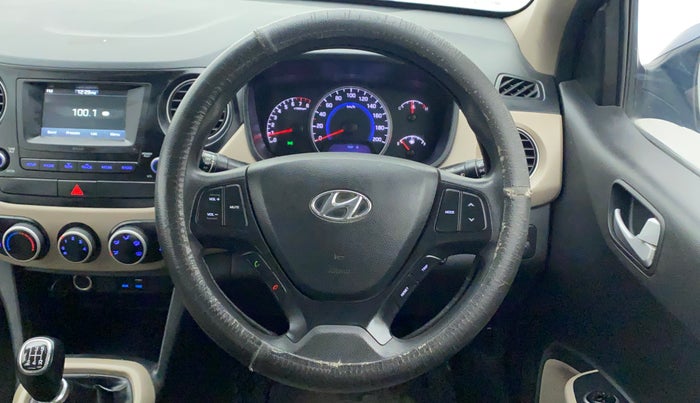 2017 Hyundai Grand i10 SPORTZ 1.2 KAPPA VTVT, Petrol, Manual, 77,929 km, Steering Wheel Close Up
