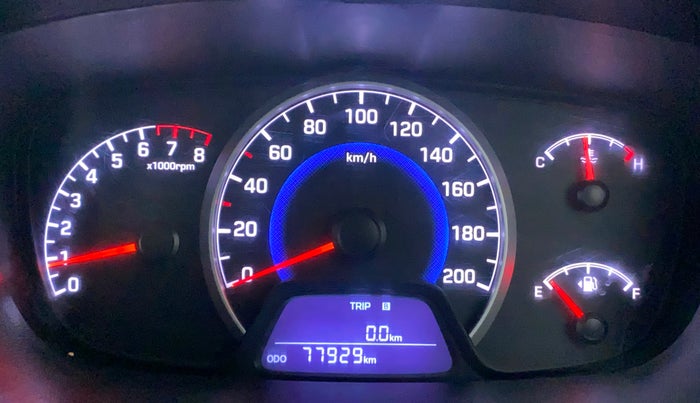 2017 Hyundai Grand i10 SPORTZ 1.2 KAPPA VTVT, Petrol, Manual, 77,929 km, Odometer Image