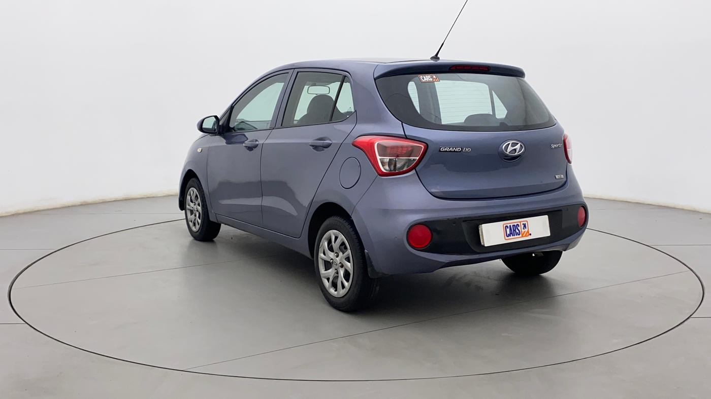 2017 Hyundai Grand i10 SPORTZ 1.2 KAPPA VTVT, Petrol, Manual, 77,929 km, Left Back Diagonal