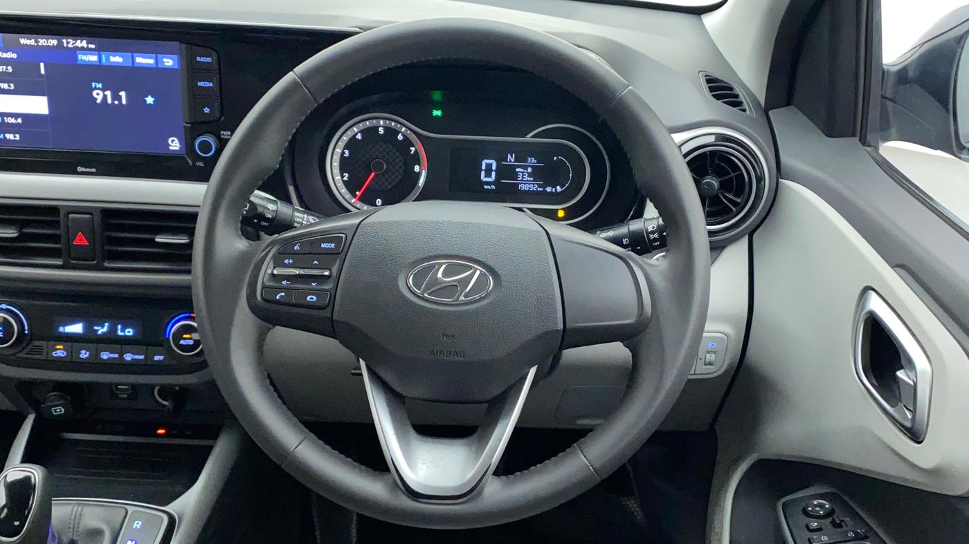 2022 Hyundai GRAND I10 NIOS ASTA AMT 1.2 KAPPA VTVT, Petrol, Automatic, 19,892 km, Steering Wheel Close Up