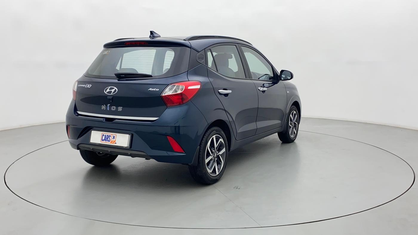 2022 Hyundai GRAND I10 NIOS ASTA AMT 1.2 KAPPA VTVT, Petrol, Automatic, 19,892 km, Right Back Diagonal