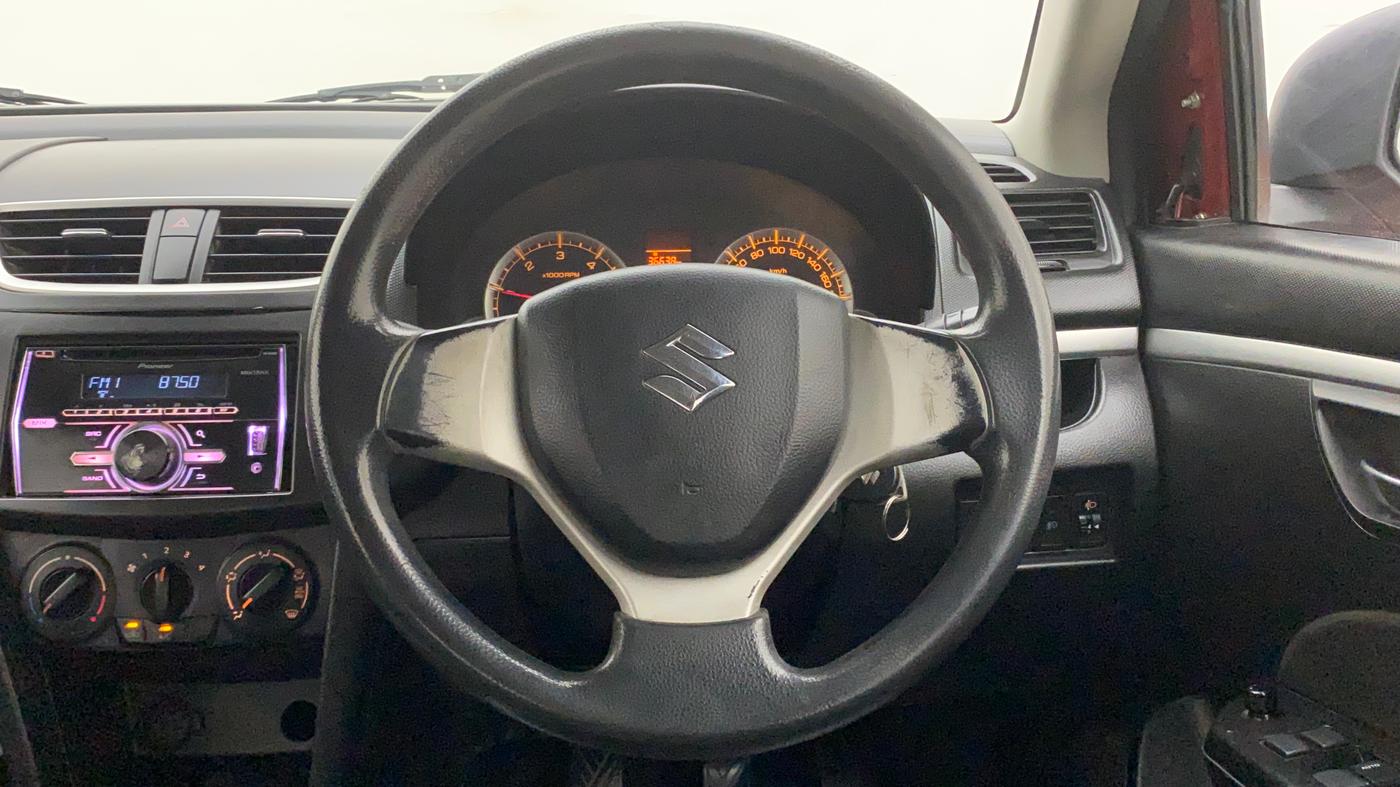 2013 Maruti Swift VDI, Diesel, Manual, 93,871 km, Steering Wheel Close Up