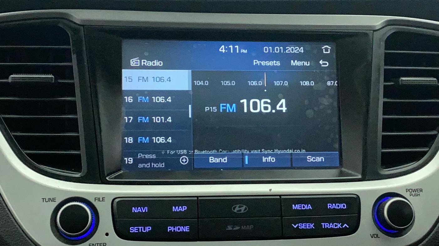 2018 Hyundai Verna 1.6 CRDI SX + AT, Diesel, Automatic, 91,464 km, Infotainment System