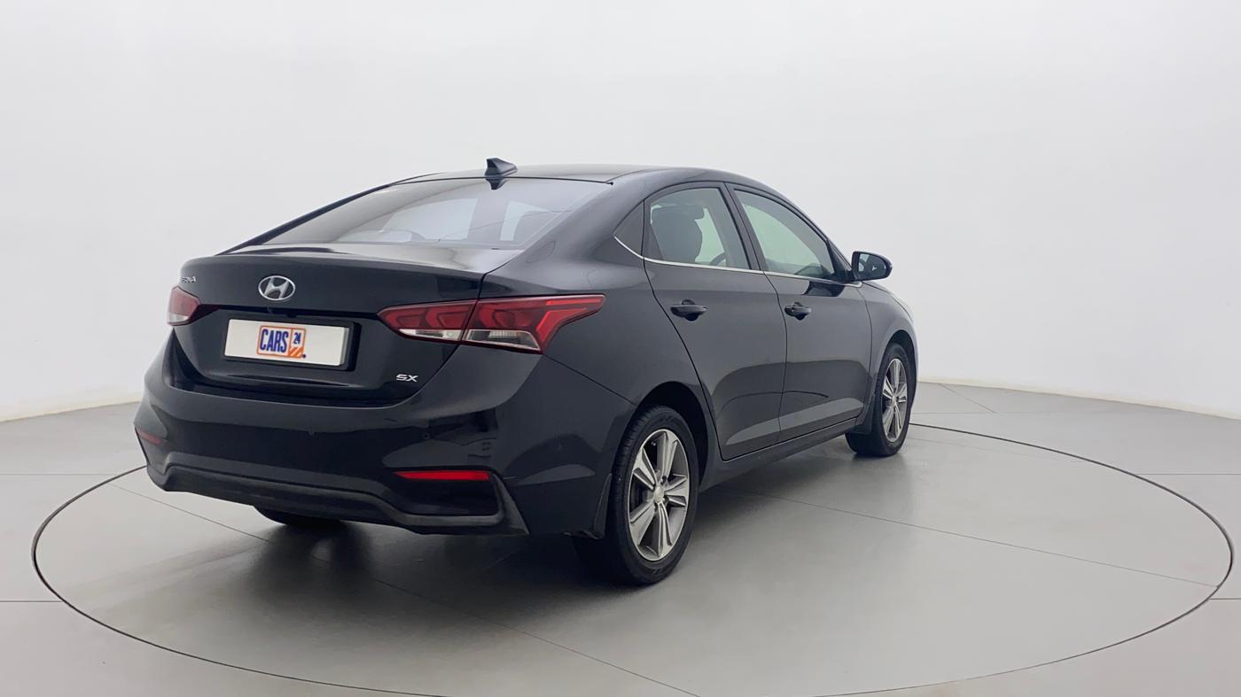 2018 Hyundai Verna 1.6 CRDI SX + AT, Diesel, Automatic, 91,464 km, Right Back Diagonal