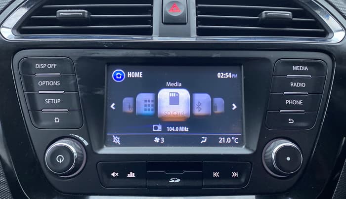 2017 Tata TIGOR XZ 1.2 REVOTRON OPT, Petrol, Manual, 71,332 km, Infotainment System