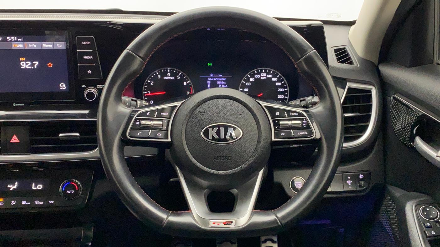 2019 KIA SELTOS GTK 1.4 GDI PETROL, Petrol, Manual, 44,608 km, Steering Wheel Close Up