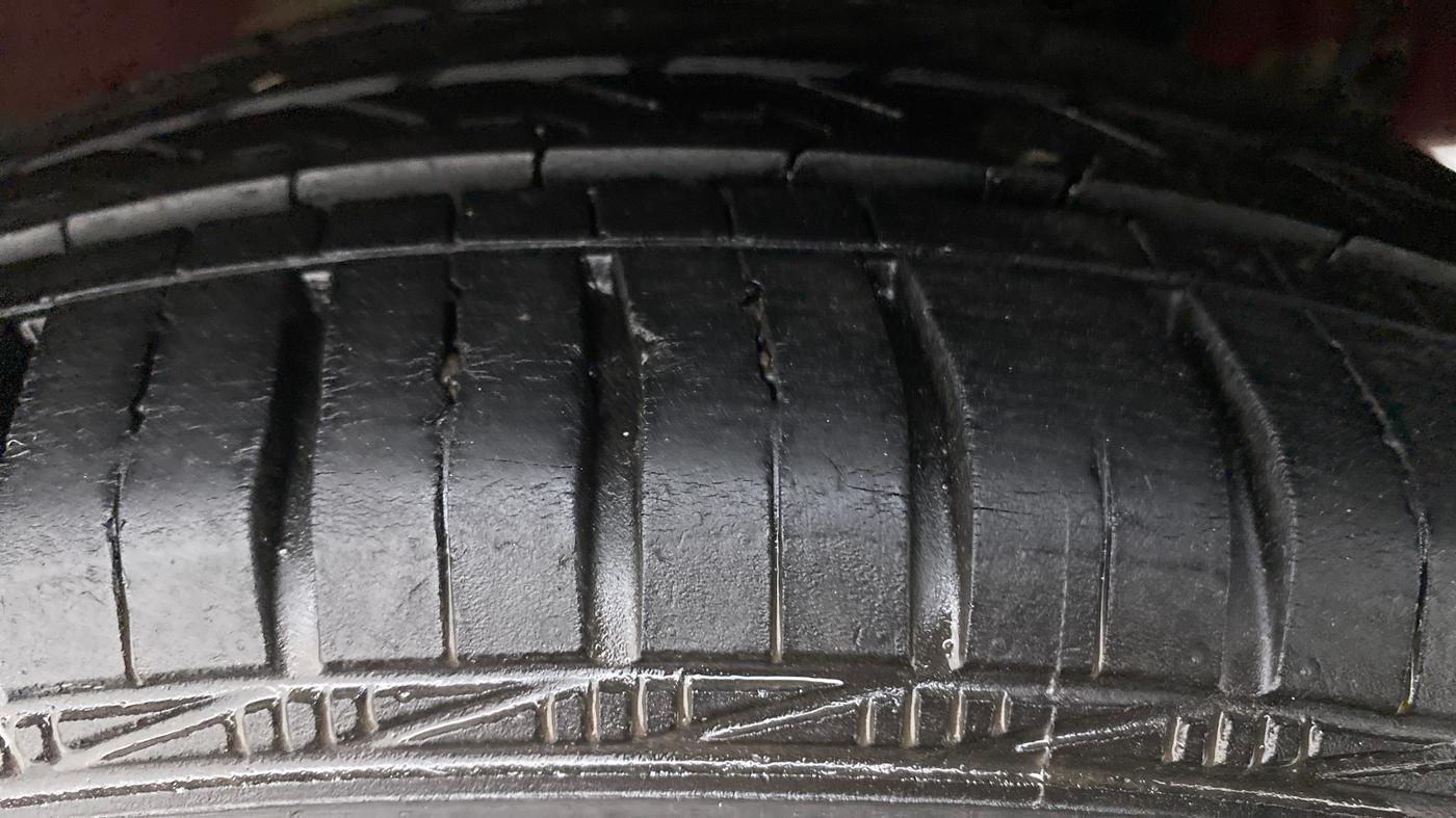 2014 Hyundai Xcent S 1.2, Petrol, Manual, 14,064 km, Left Rear Tyre Tread