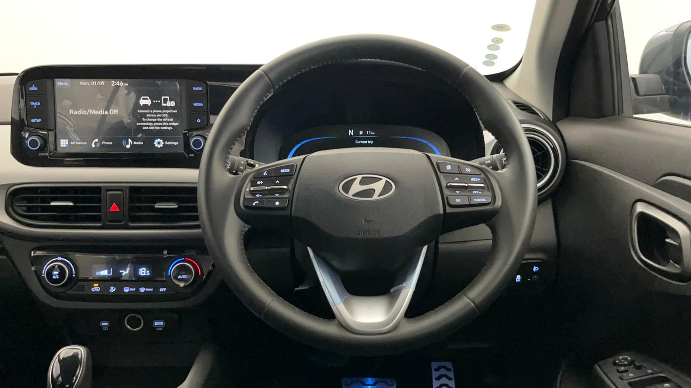 2024 Hyundai EXTER SX(O) 1.2 AMT, Petrol, Automatic, 9,654 km, Steering Wheel Close Up