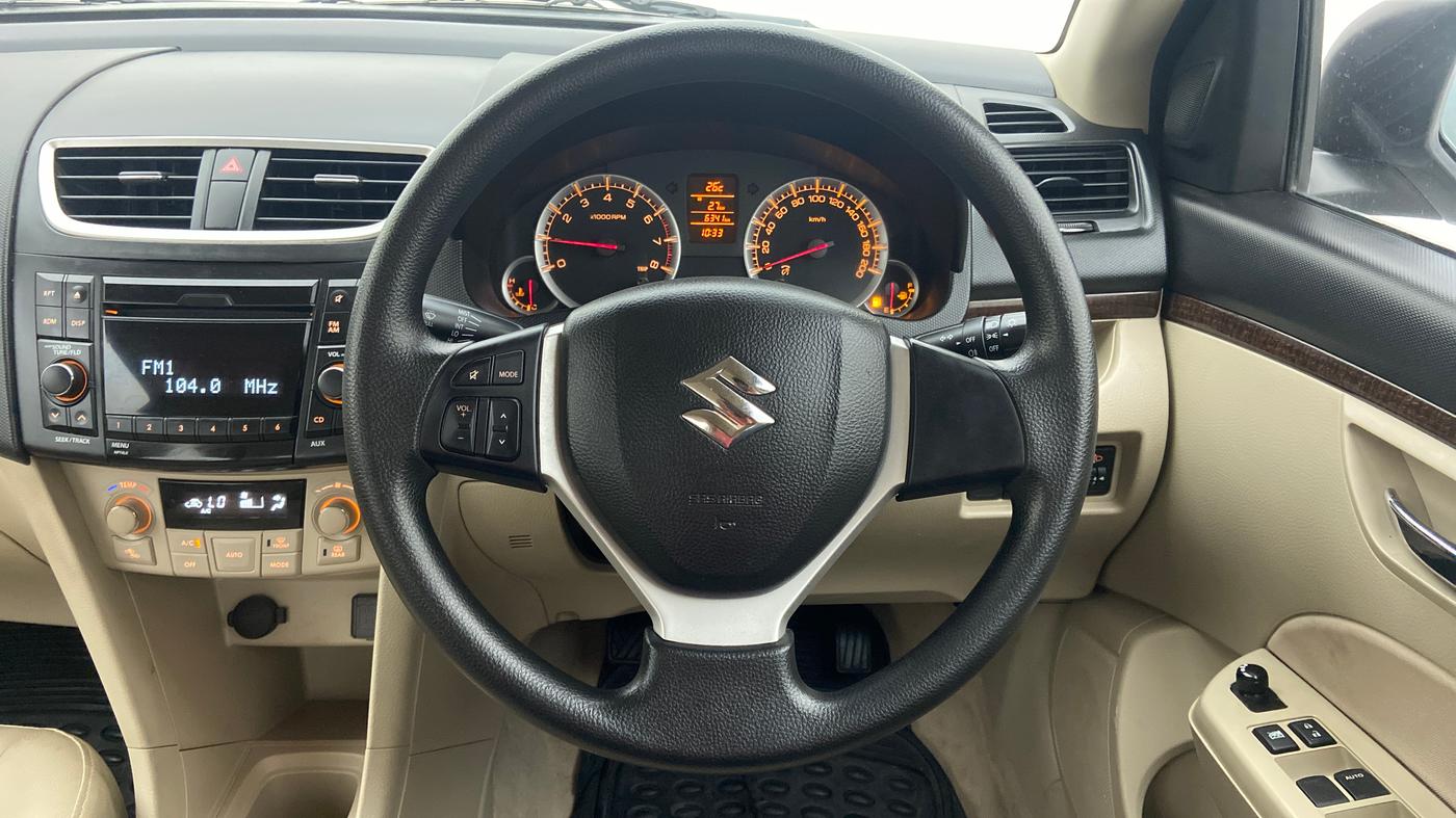 2012 Maruti Swift Dzire ZXI, Petrol, Manual, 6,341 km, Steering Wheel Close Up