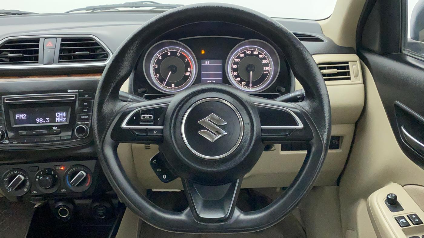 2017 Maruti Dzire VXI, Petrol, Manual, 18,613 km, Steering Wheel Close Up
