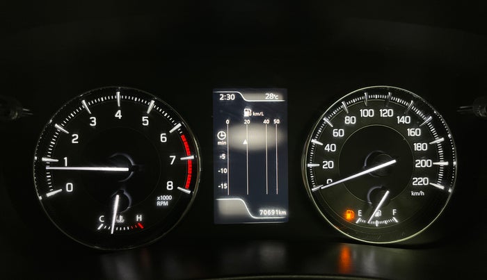 2022 Maruti Baleno ALPHA PETROL 1.2, Petrol, Manual, 70,639 km, Odometer Image