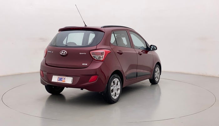 2016 Hyundai Grand i10 SPORTZ 1.2 KAPPA VTVT, Petrol, Manual, 38,626 km, Right Back Diagonal