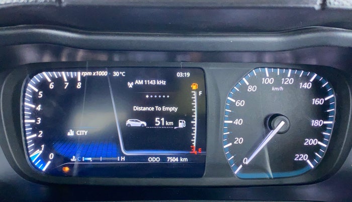 2020 Tata ALTROZ XZ 1.2, Petrol, Manual, 7,439 km, Odometer Image