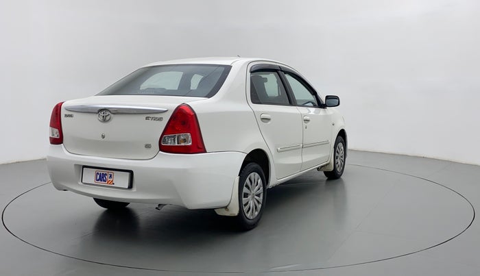 2011 Toyota Etios G, Petrol, Manual, 48,236 km, Right Back Diagonal